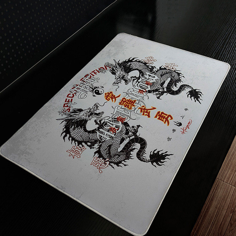 Gaming Keyboard Mouse - Retro Dragon Talisman Mouse Pad Evil
