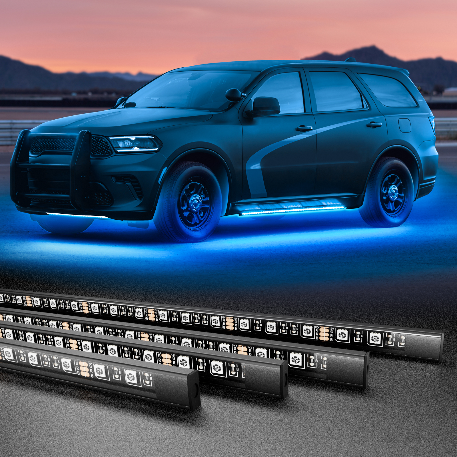 Rgb Underglow Strip - RGB Car Underglow Strip Lights with