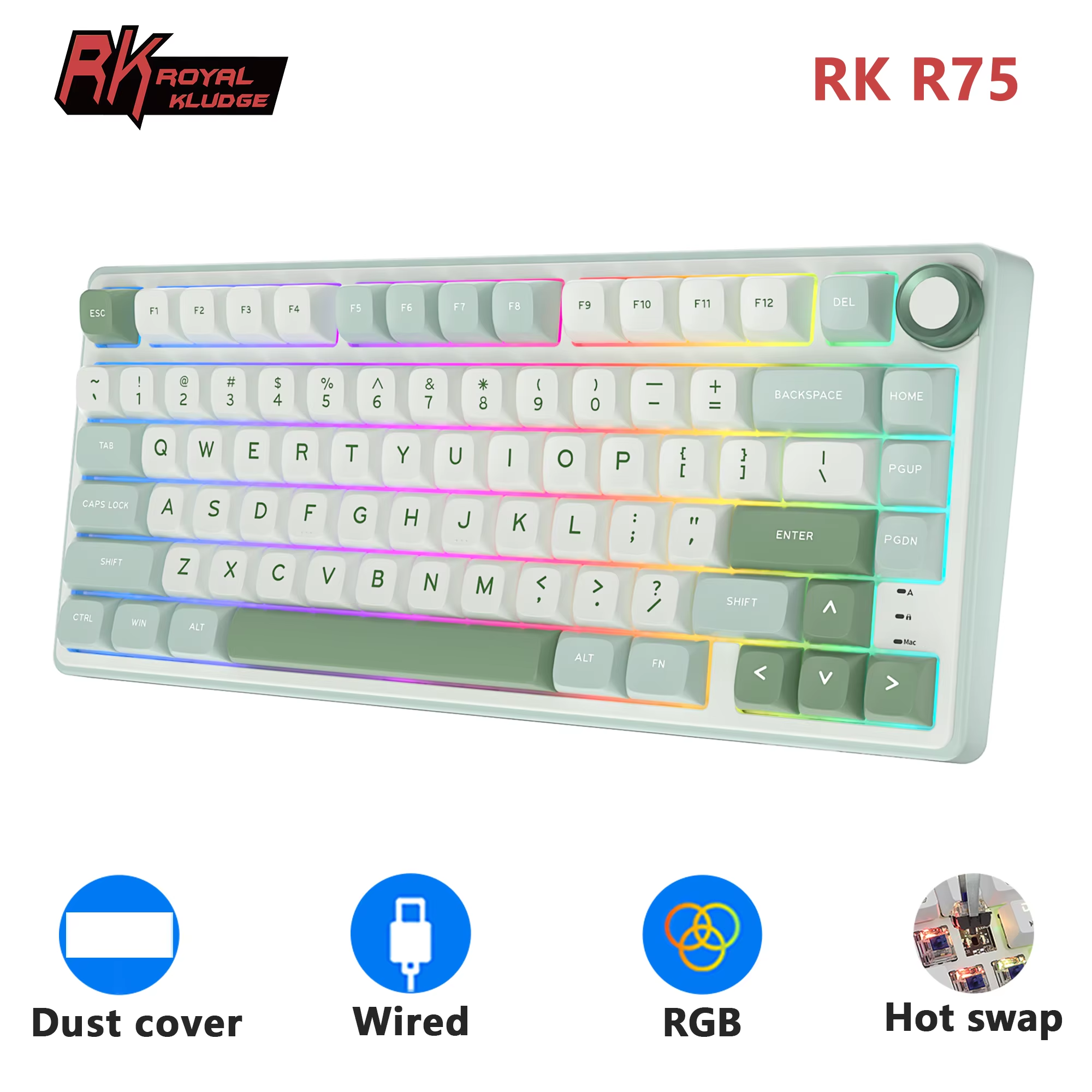 Gaming Keyboard Brand - RK Royal Kludge R75 Gasket Wired