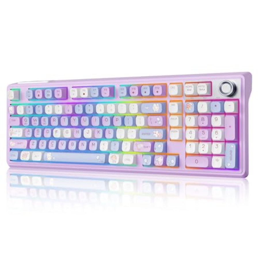 Gaming Keyboard Thocky - Gaming keyboard with number pad creamy