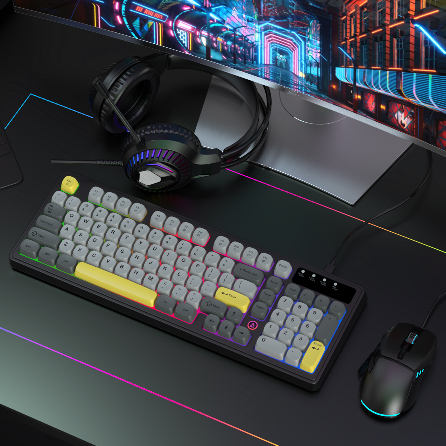 AJAZZ AT120 Bundle: Gaming Key - Keyboard Mouse Bundle Gaming review and price