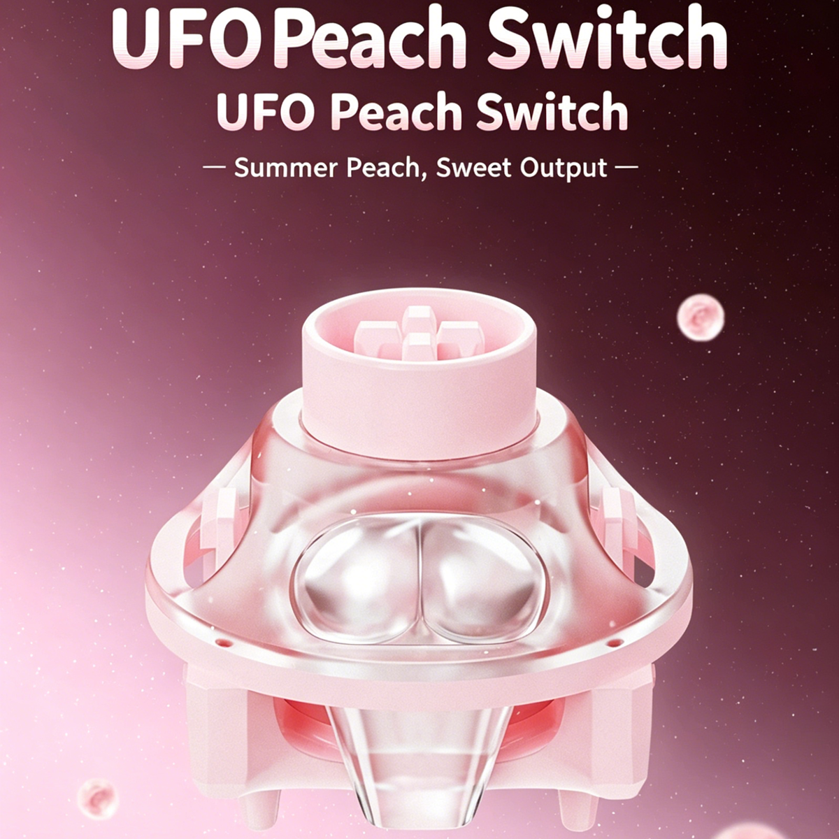 UFO Peach Pink Magnetic Switch - Gaming Keyboard Thocky review and price