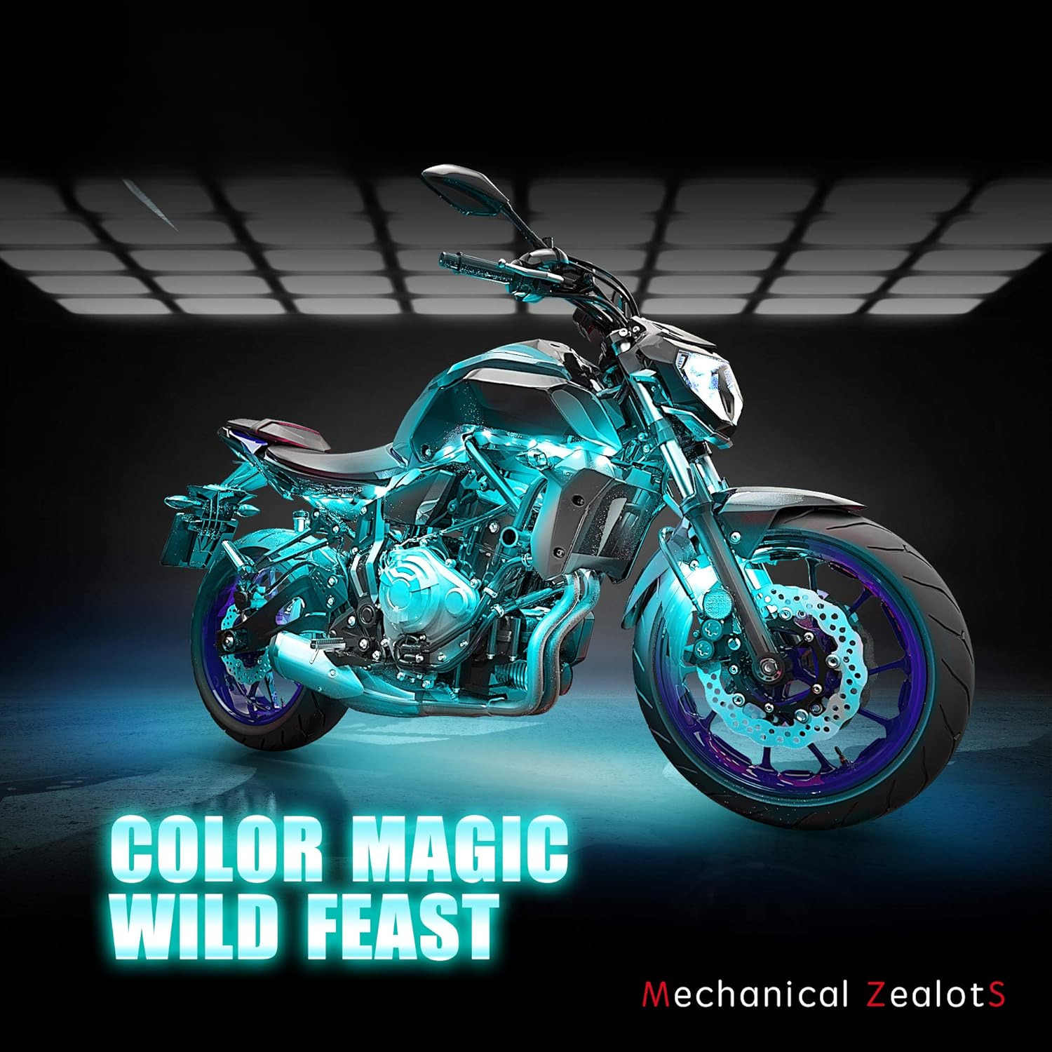 8Pcs Motorcycle LED Light Kit, - Rgb Underglow Strip review and price