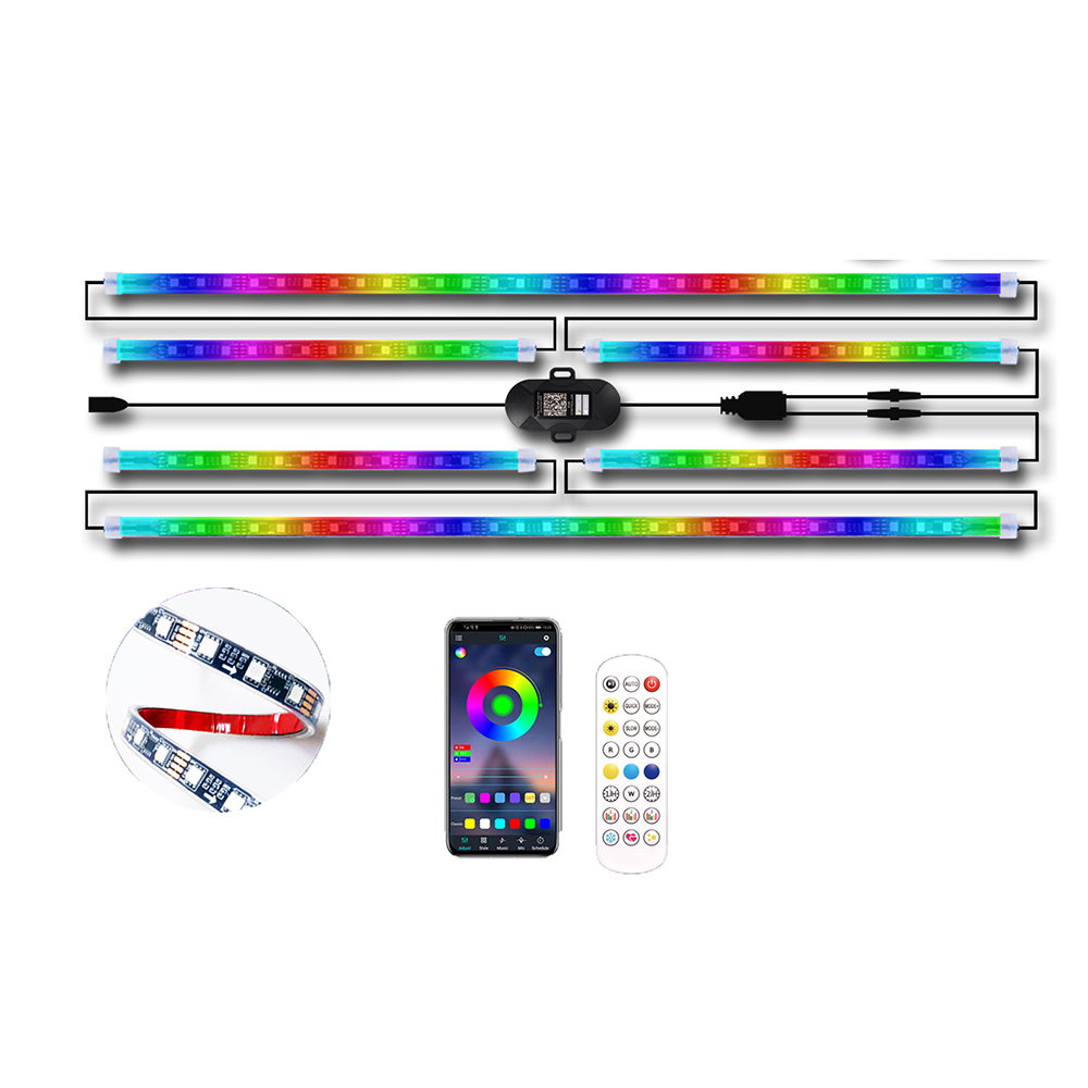 6pcs Dream Color LED Car Under - Rgb Underglow Strip review and price