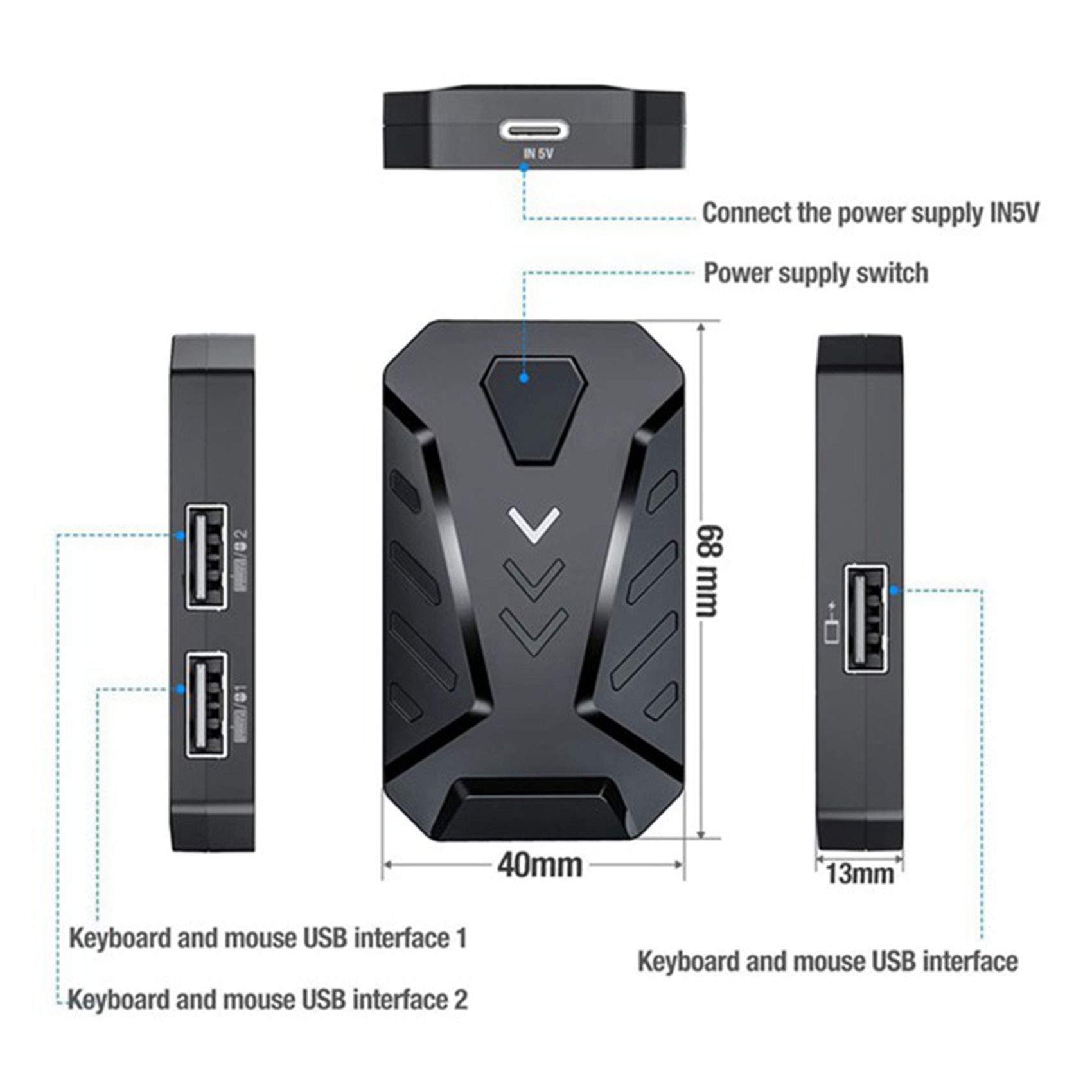 N15R-Portable Mobile Gaming Ke - Gaming Keyboard And Mouse Converter For Mobile review and price