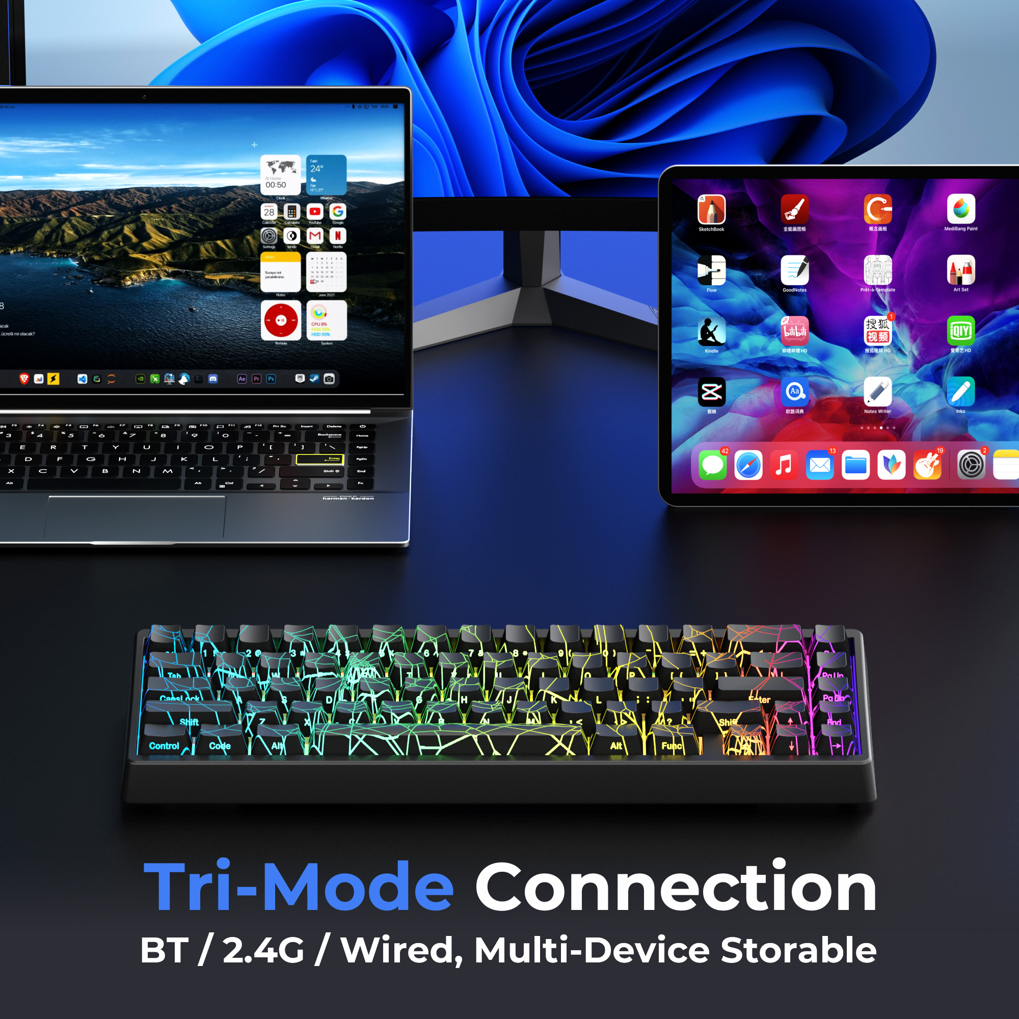 XVX M67 60% Percent Keyboard W - Gaming Keyboard Thocky review and price