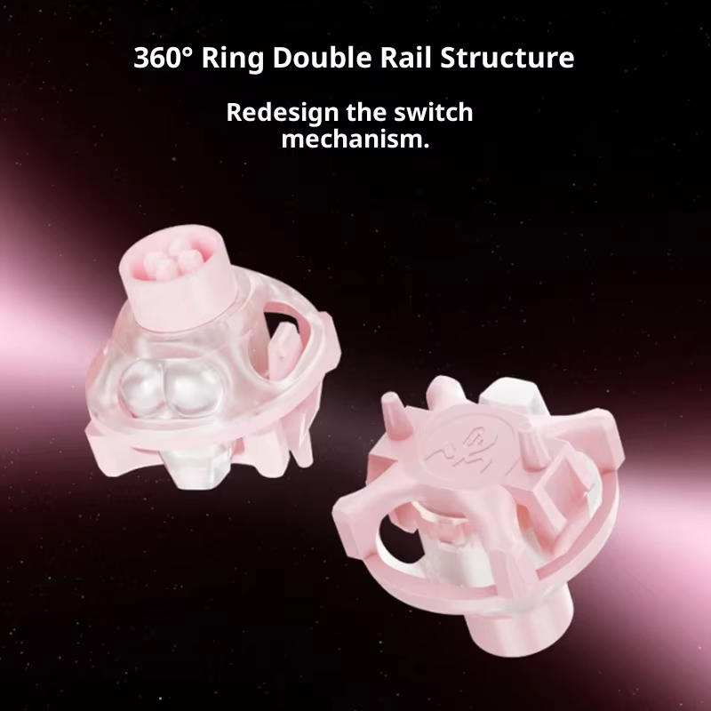 UFO Peach Pink Magnetic Switch - Gaming Keyboard Thocky review and price