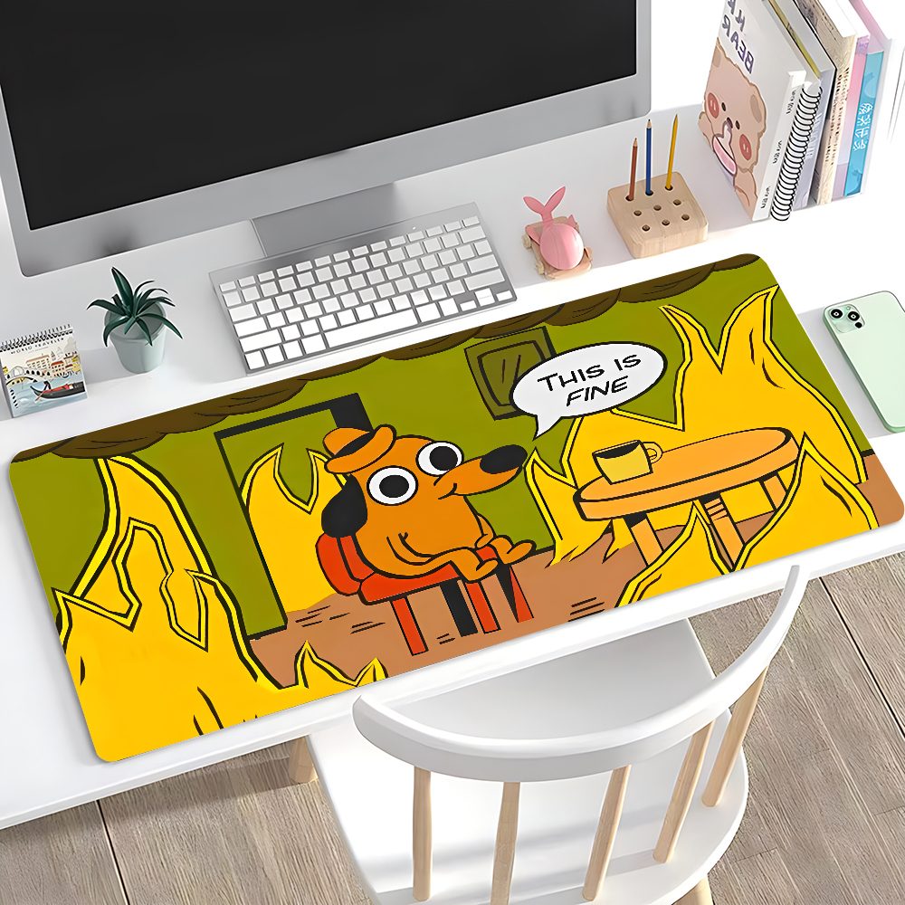 This Is Fine Dog Dachshund Mou - Gaming Keyboard Mouse review and price