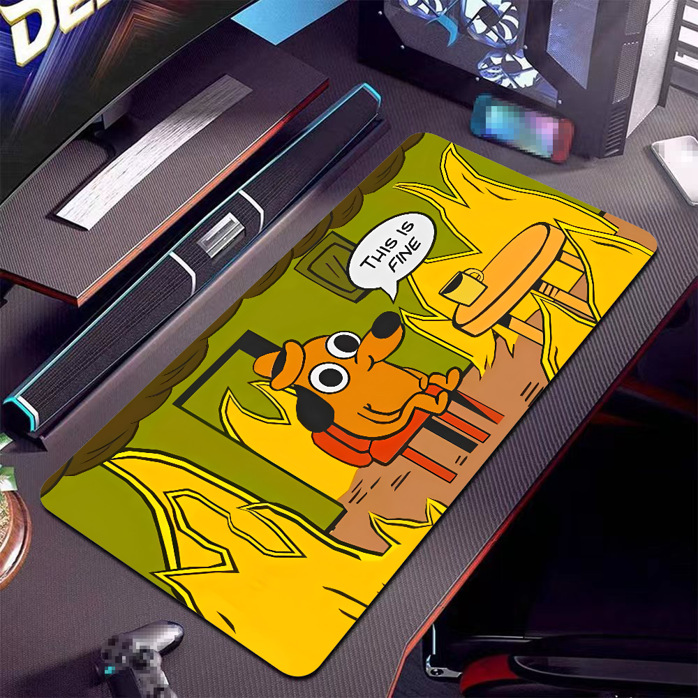 This Is Fine Dog Dachshund Mou - Gaming Keyboard Mouse review and price