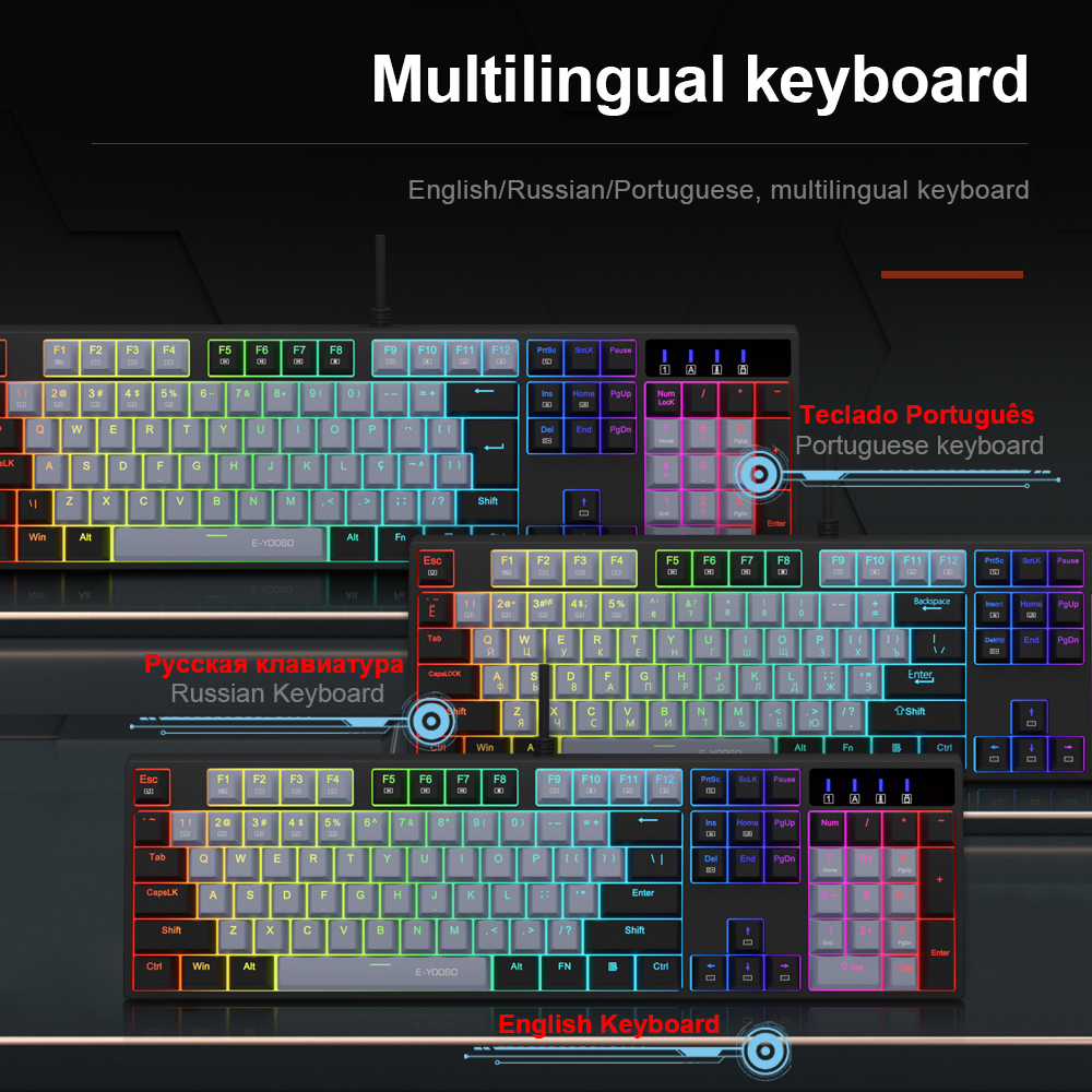 E-YOOSO Z14 RGB USB Mechanical - Gaming Keyboard E Yooso review and price