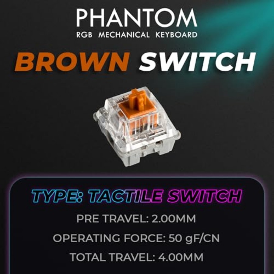 Phantom+ 87 Mechanical Gaming  - Gaming Keyboard Thocky review and price