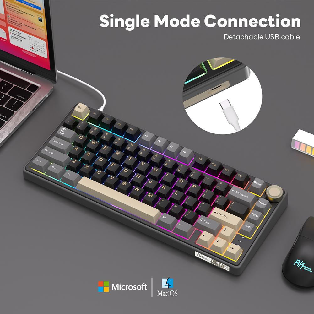 Royal Kludge RK R75 Wired Gami - Gaming Keyboard Brand review and price