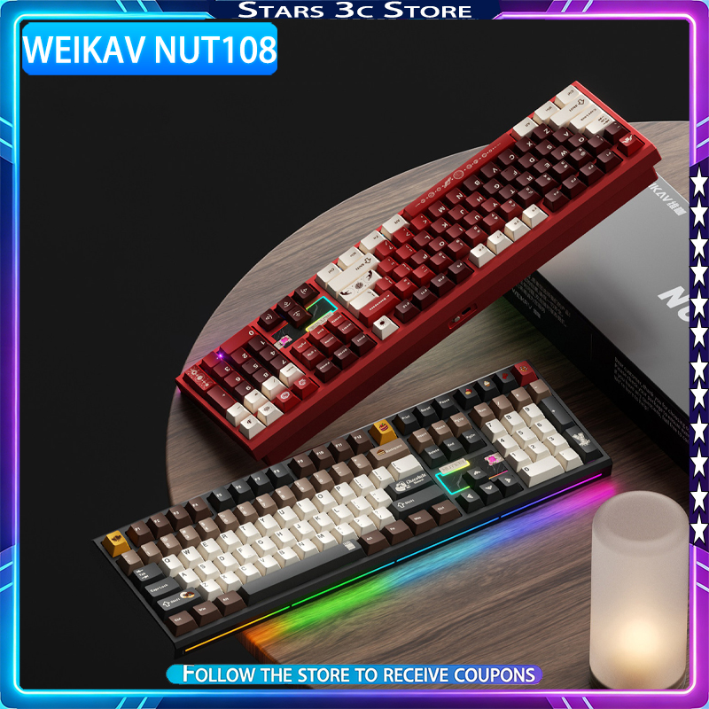 WEIKAV NUT108 Mechanical Keybo - Gaming Keyboard Mechanical Wireless review and price