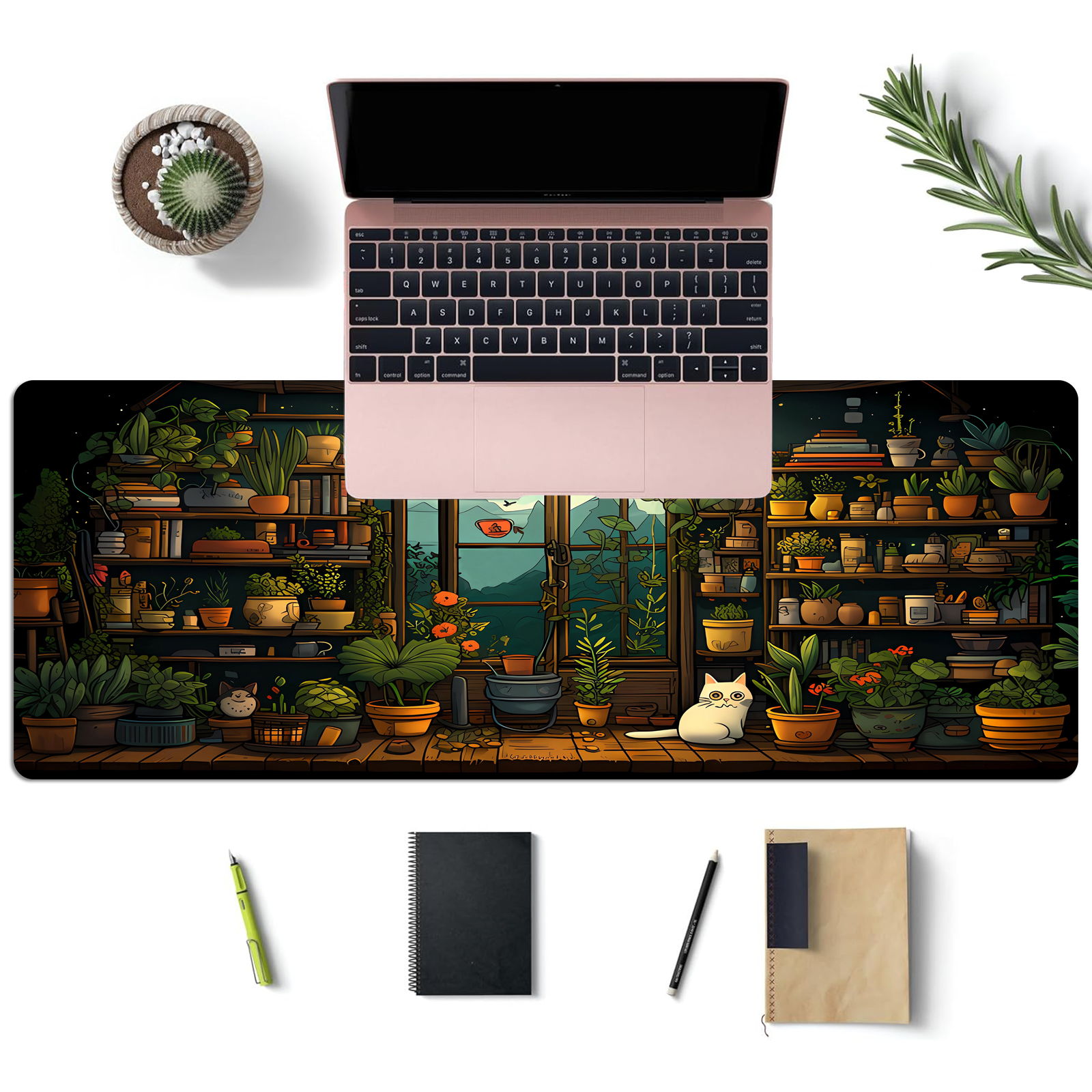 Cute Cat Mouse Pad Desk Pad Ka - Gaming Keyboard Mouse review and price