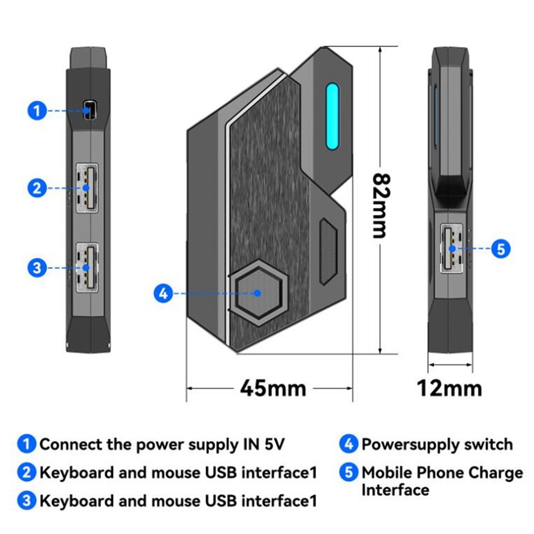T36C Gamepad Mobile For PUBG C - Gaming Keyboard And Mouse Converter For Mobile review and price