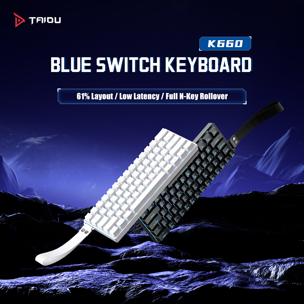 TAIDU K660 61 Keys Mechanical  - Keyboard Gaming Blue Switch review and price