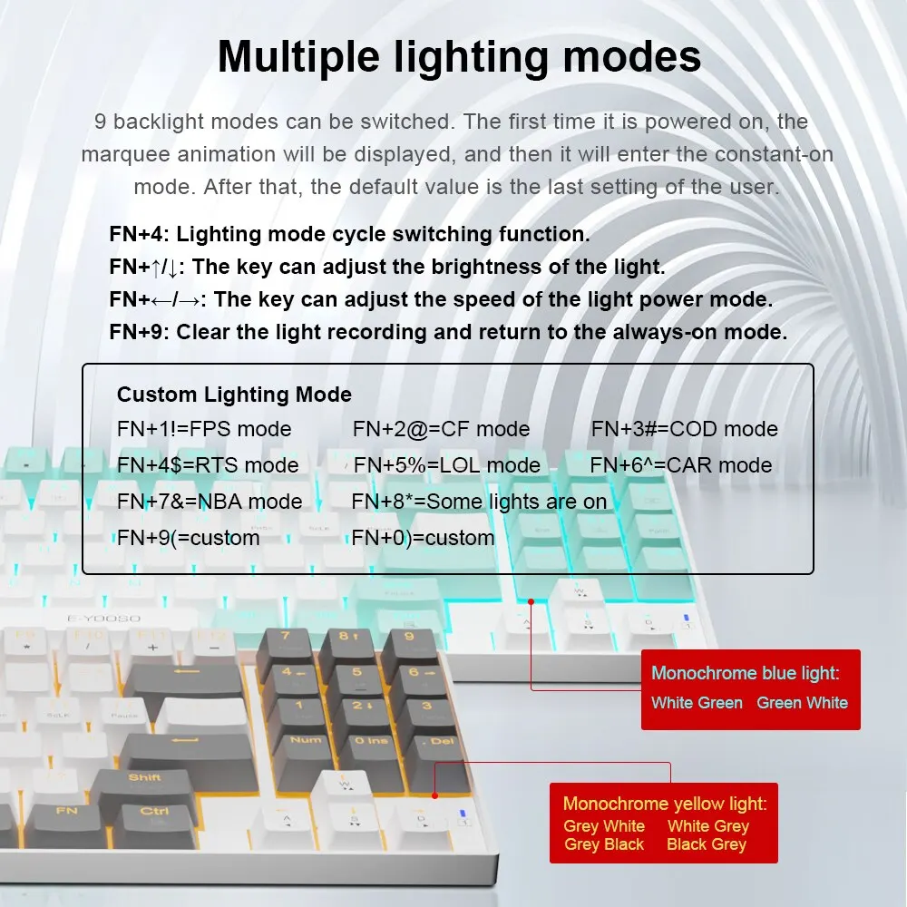 E-YOOSO Z13 USB Mechanical Gam - Gaming Keyboard E Yooso review and price