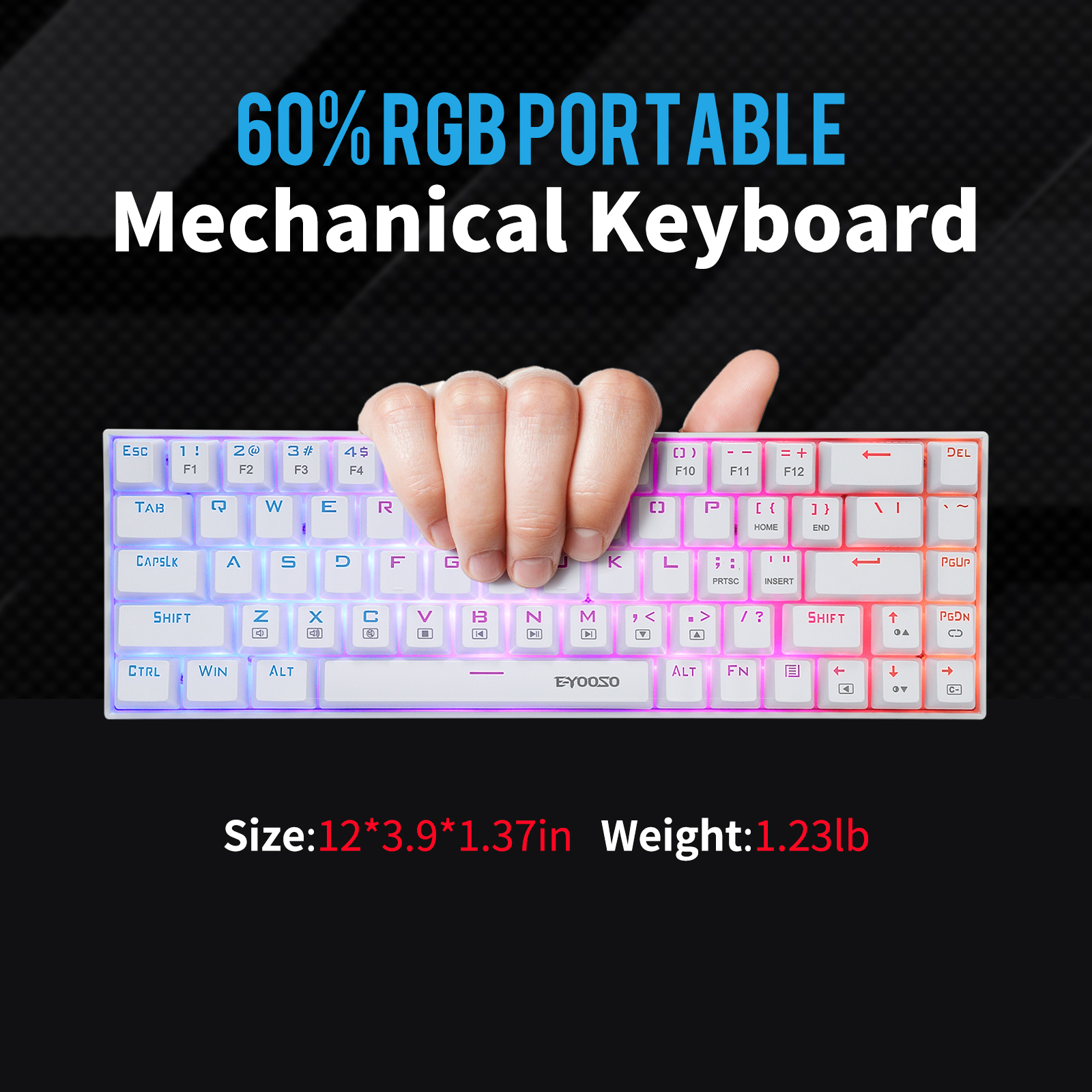 Z-686 60% Mini Mechanical Gami - Gaming Keyboard E Yooso review and price