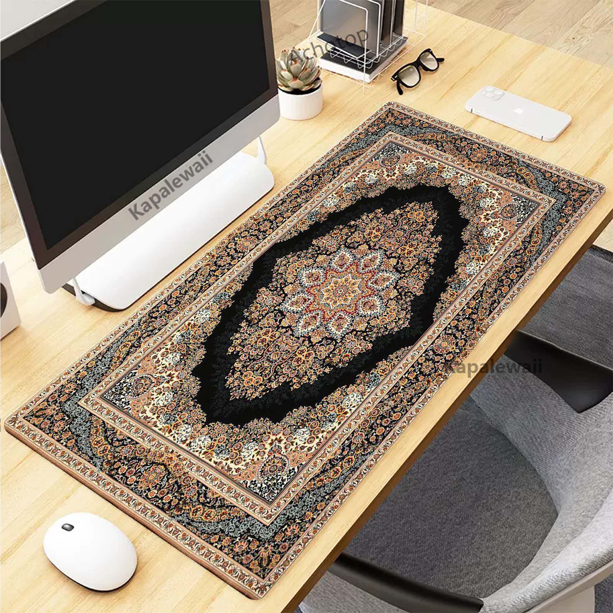Retro Persian Carpet Mouse Pad - Keyboard Mouse Bundle Gaming review and price