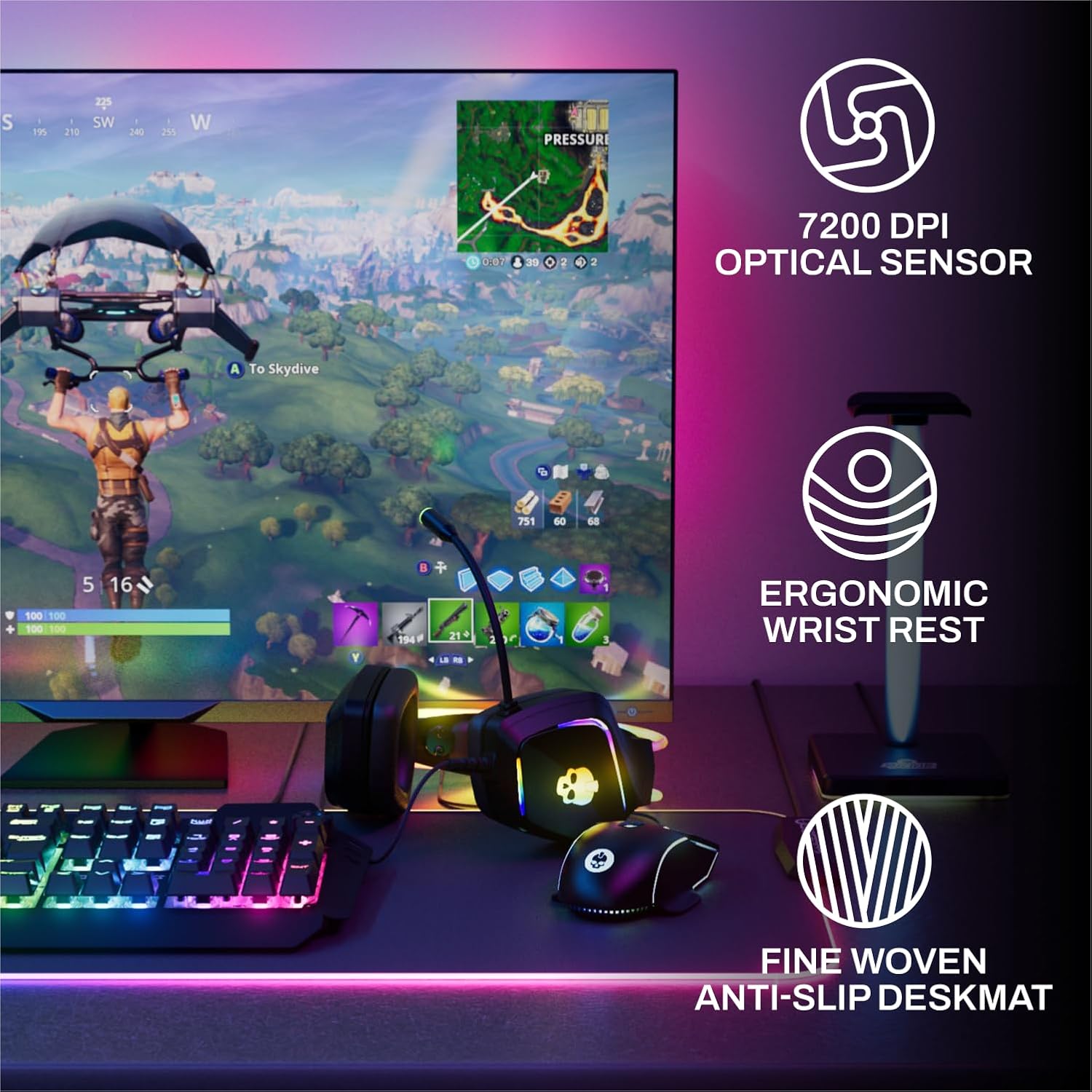 6-Piece RGB Gaming Bundle: Mec - Keyboard Mouse Bundle Gaming review and price