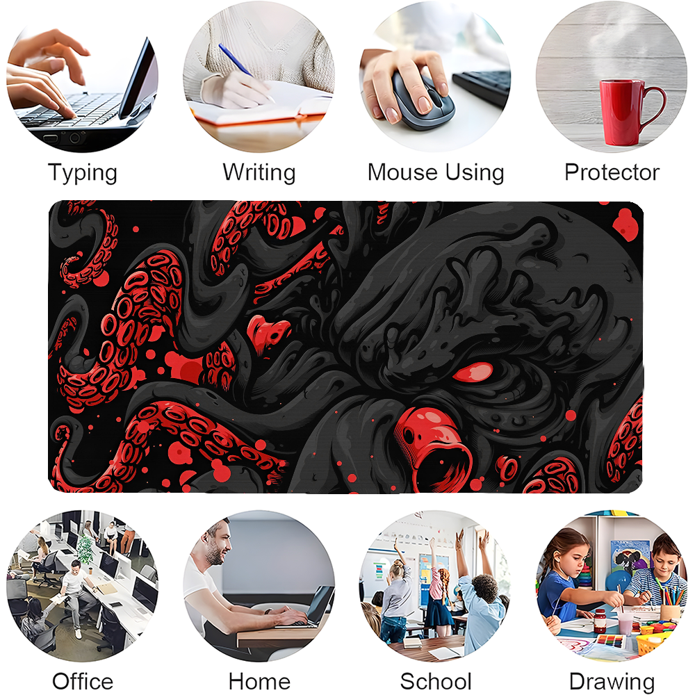 Octopus Monster Mousepad Large - Gaming Keyboard Mouse review and price