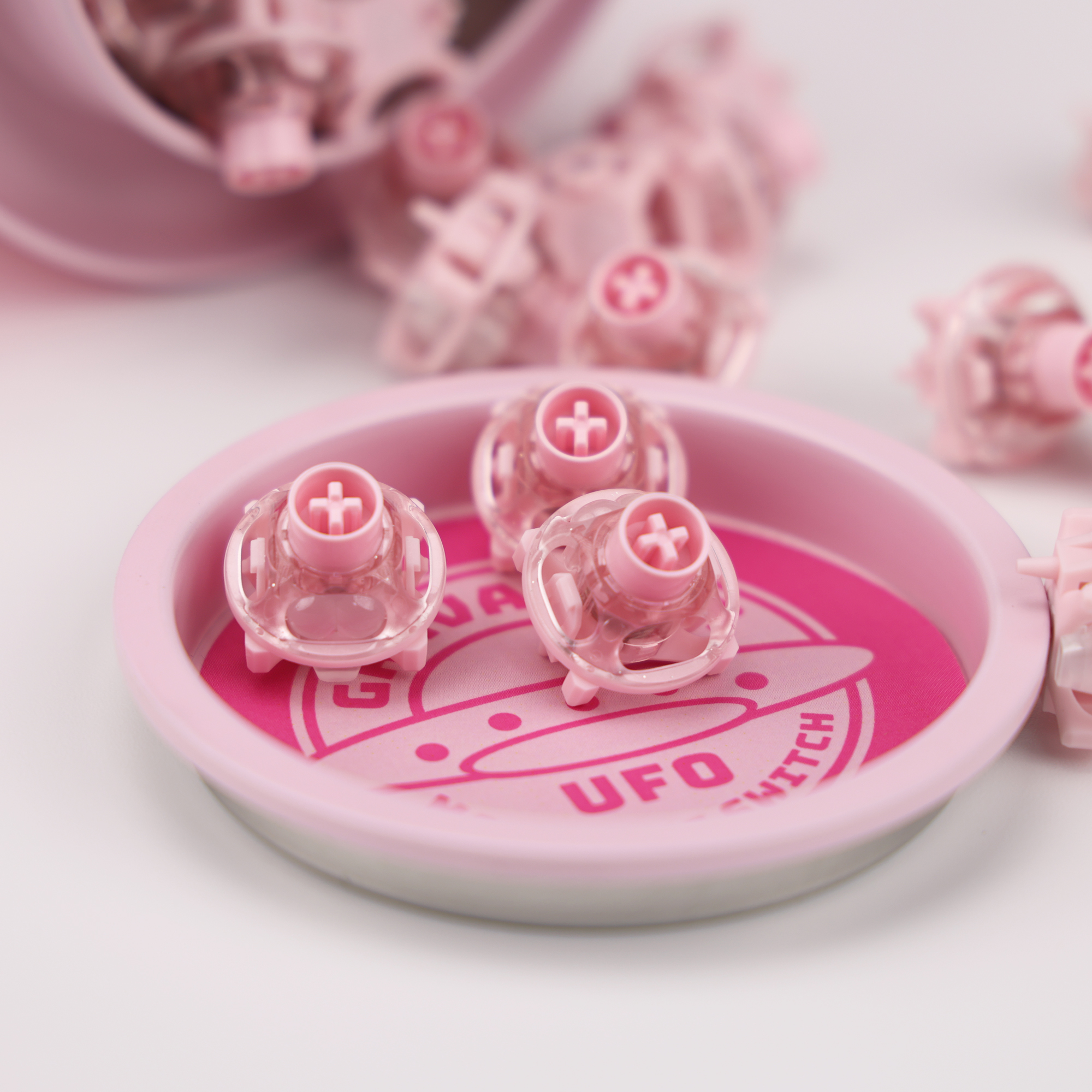 UFO Peach Pink Magnetic Switch - Gaming Keyboard Thocky review and price