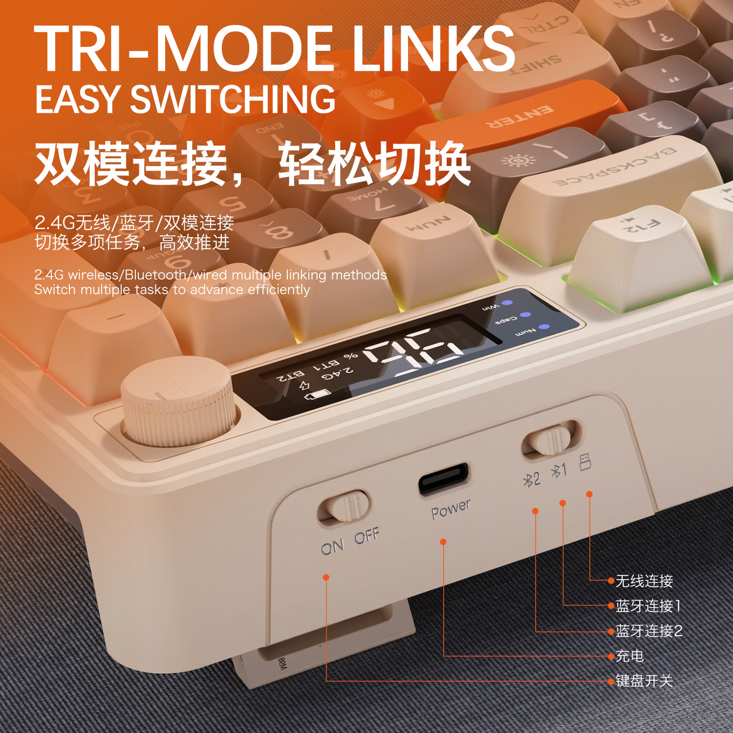 Hot Free Wolf T96 Wireless Dua - Gaming Keyboard Bluetooth review and price