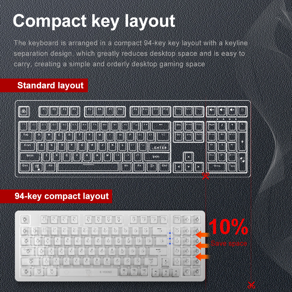 E-YOOSO Z94 USB Mechanical Gam - Gaming Keyboard E Yooso review and price