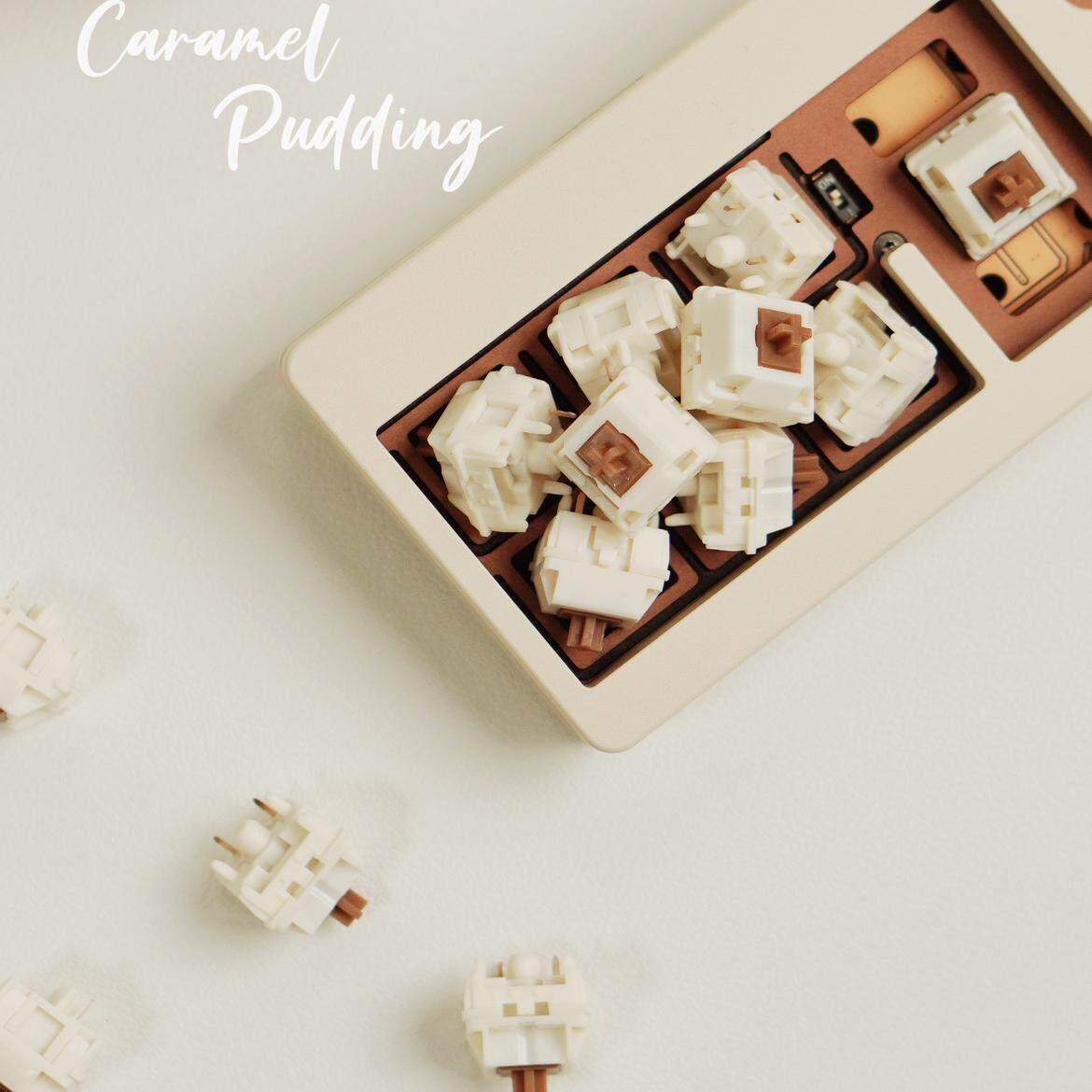 HMX Caramel Pudding V2 Switch  - Gaming Keyboard Thocky review and price