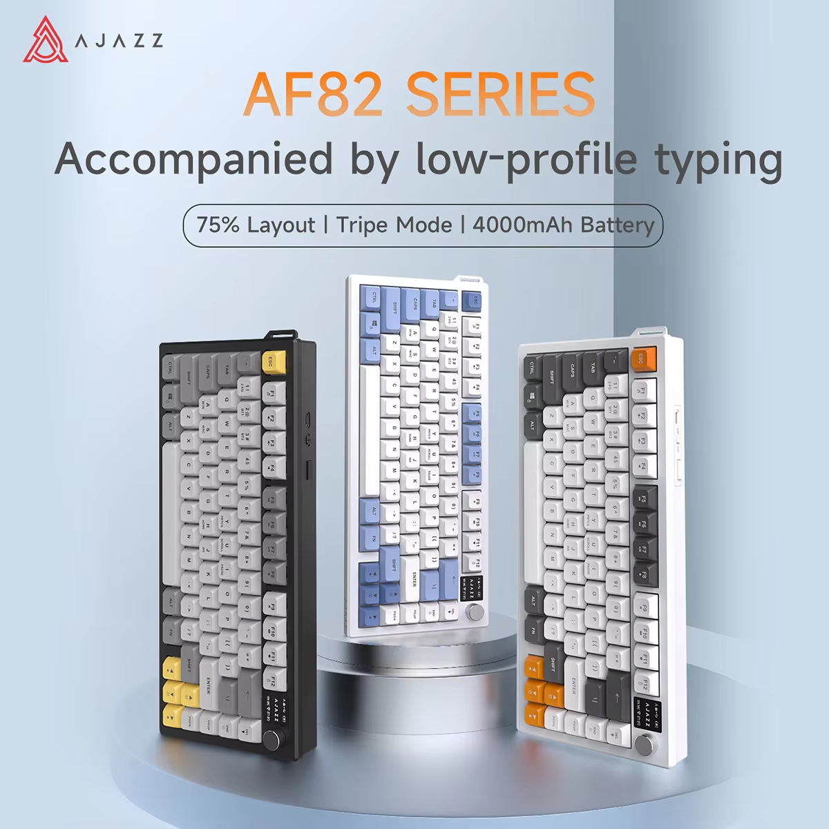 AJAZZ AF82 Low-Proflie Electro - Gaming Keyboard Blue Switches review and price