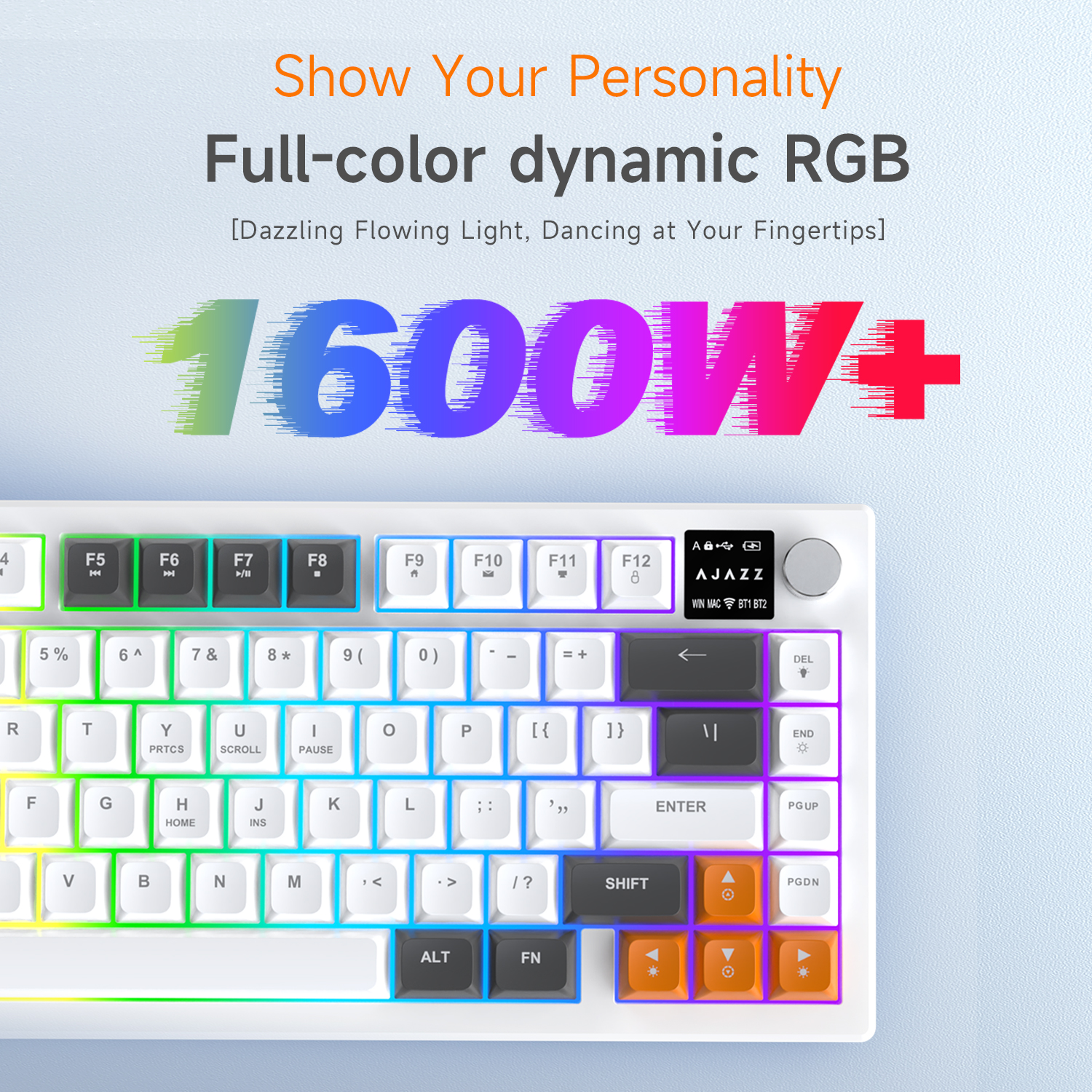 AJAZZ AF82 Low-Proflie Electro - Gaming Keyboard Blue Switches review and price