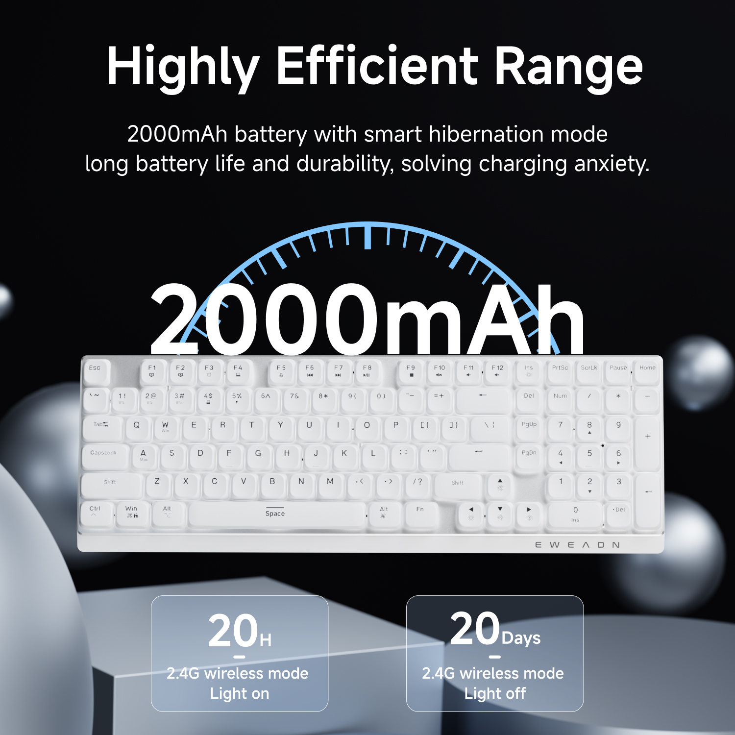 EWEADN Wireless Low-Profile Me - Gaming Keyboard Mechanical Wireless review and price