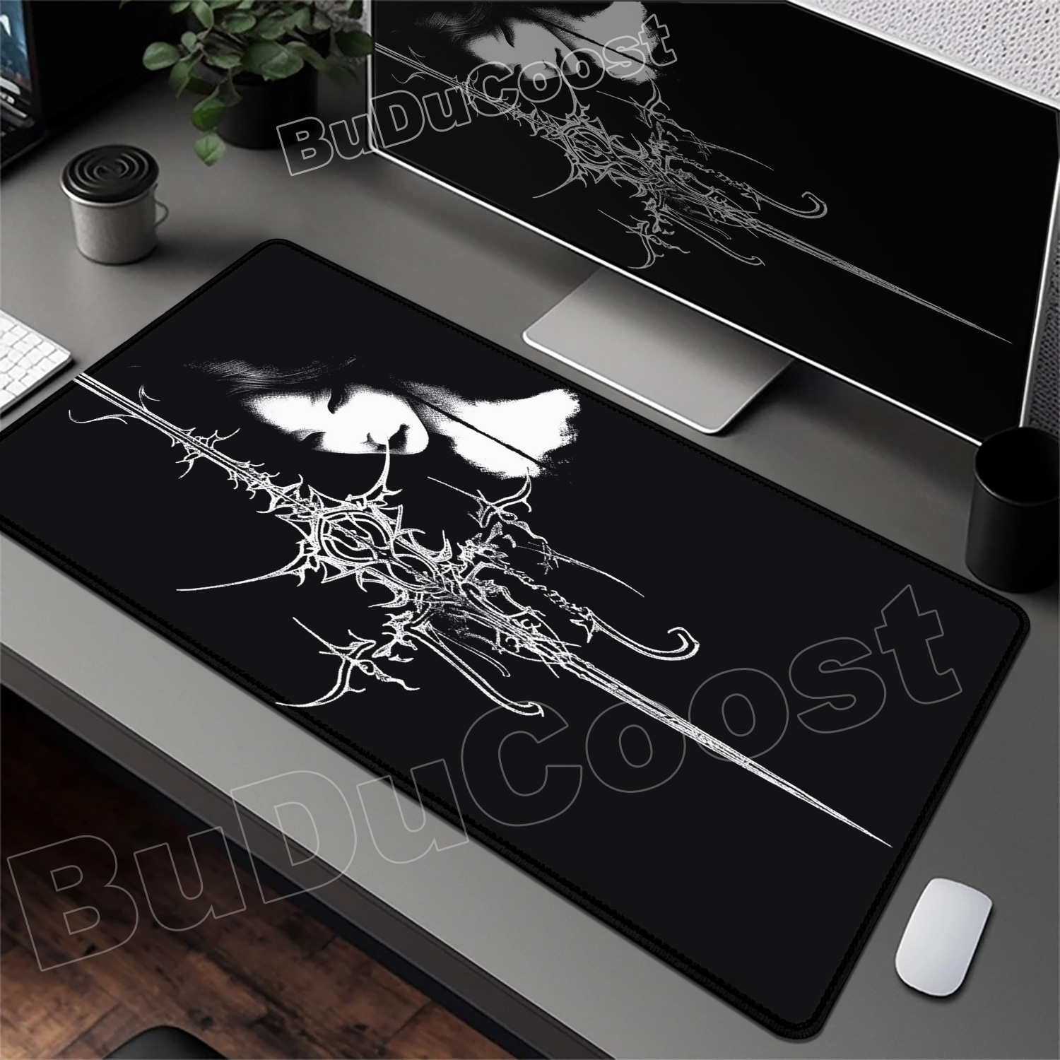 Cool Sword-wielding Girl Desig - Gaming Keyboard Brand review and price