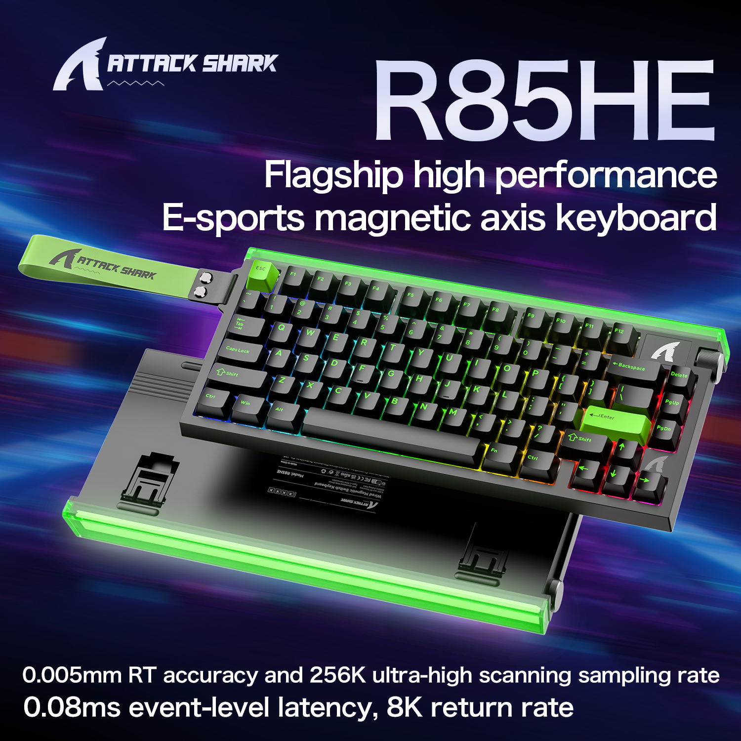 R85 ATTACK SHARK R85HE Magneti - Gaming Keyboard Brand review and price