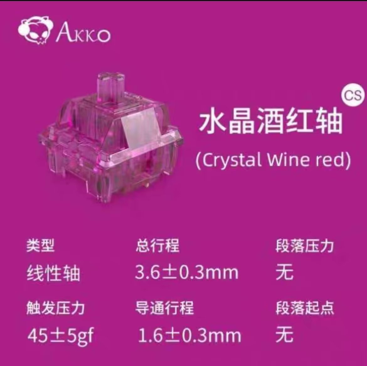 Akko Crystal V3 Switch Wine Re - Keyboard Gaming Blue Switch review and price