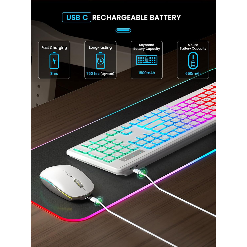 Backlit Wireless Keyboard and  - Gaming Keyboard Bluetooth review and price