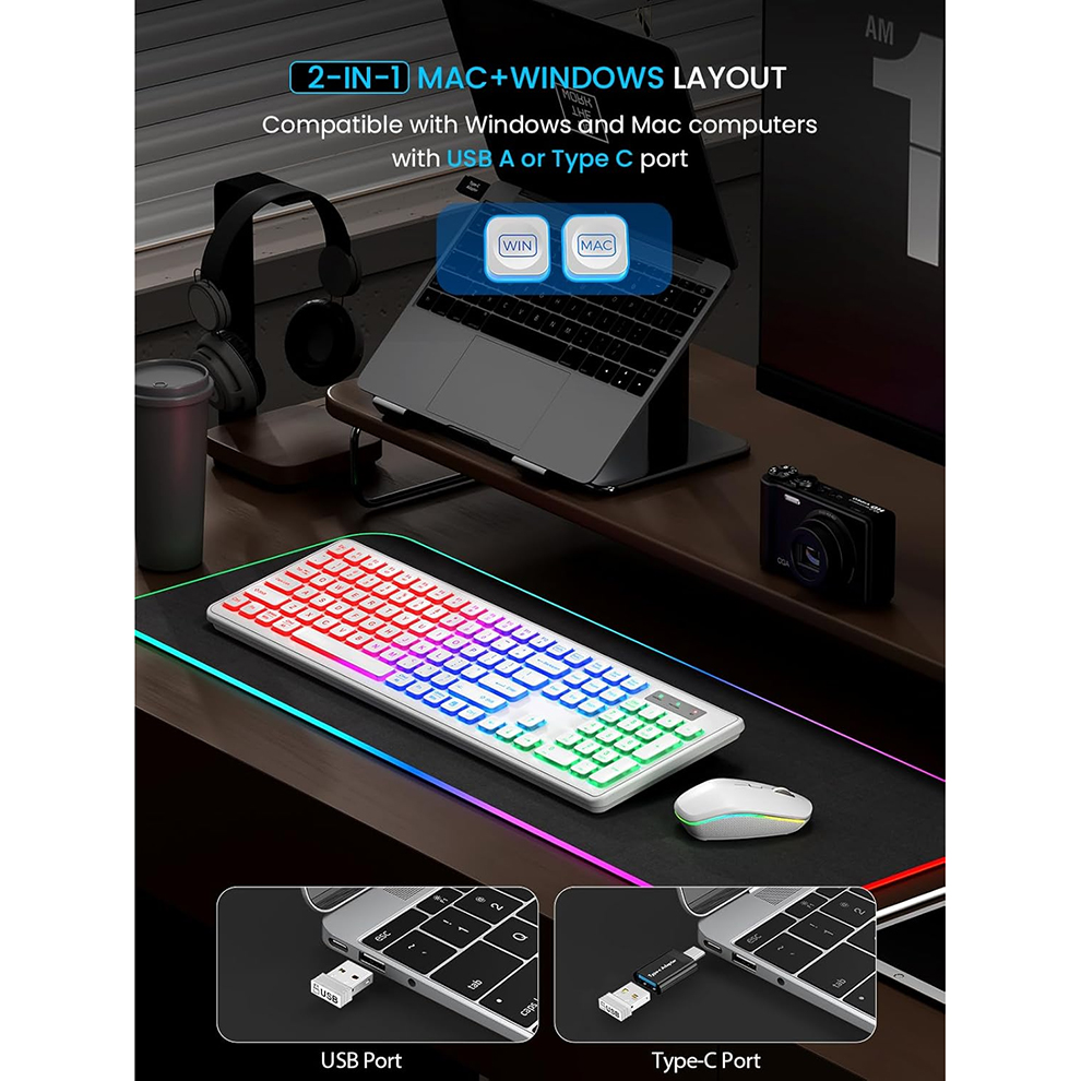 Backlit Wireless Keyboard and  - Gaming Keyboard Bluetooth review and price